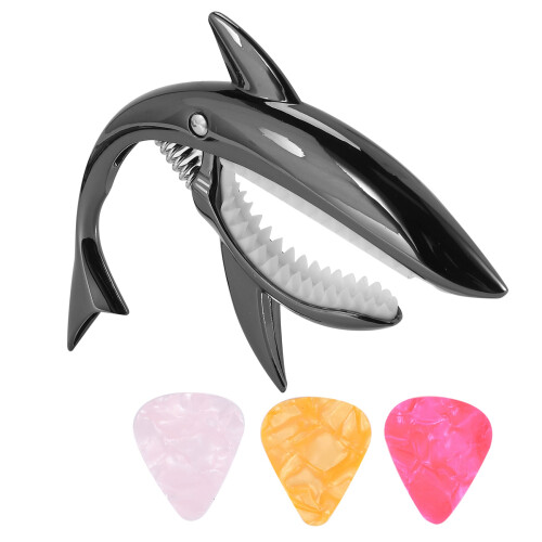 Shark Guitar Capo Capo από κράμα ψευδαργύρου για ακουστική ηλεκτρική κλασική κιθάρα 2