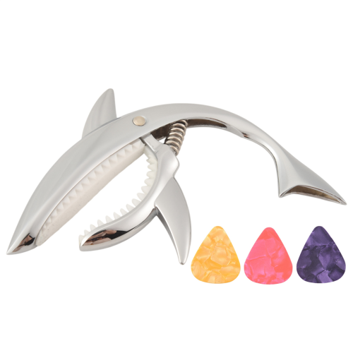 Shark Guitar Capo Capo από κράμα ψευδαργύρου για ακουστική ηλεκτρική κλασική κιθάρα 2