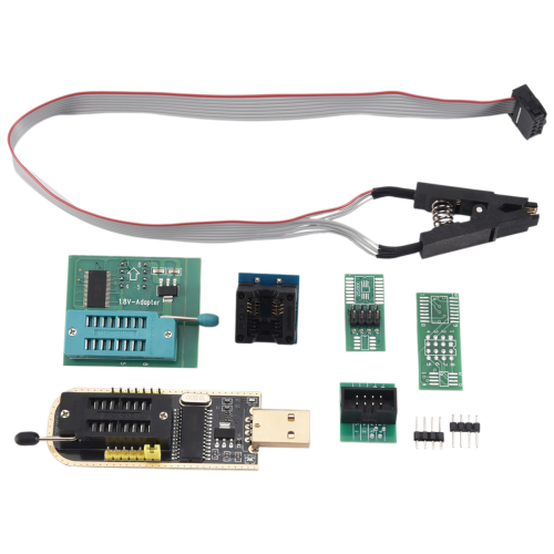1Set CH341A 24 25 Series EEPROM Flash BIOS USB Programmer+SOIC8 SOP8 T