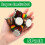τεμάχια κολιέ οργάνων Djembe Drum Mini Pendant Αφρικανικό ξύλινο κολιέ 5