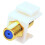 Conector jack Keystone RG6, pachet de 10, tip F, RG6 K 3