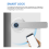 Smart Door Lock Keyless Entry Door Lock Keypad Door Lock with Handle, 9