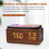 Digital Alarm Clock, Temperature and Humidity Alarm Clock LED Electron 10