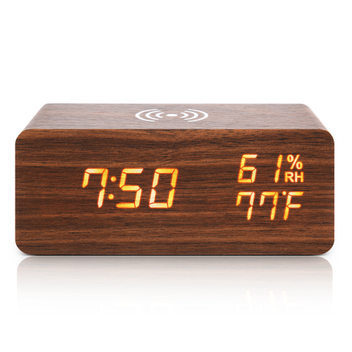 Digital Alarm Clock, Temperature and Humidity Alarm Clock LED Electron 2