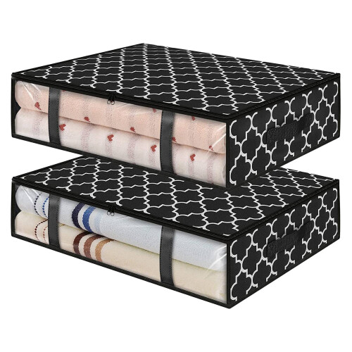 Storage Bins, Under Bed Storage Containers, Foldable Clothes Storage B 1