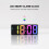 Digital Alarm Clock Colorful LED Screen Display Modern Desktop Clocks 6