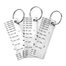 Metal Sheet Thickness Gauge, 3 Pack Stainless Steel Wire Gauge Size In