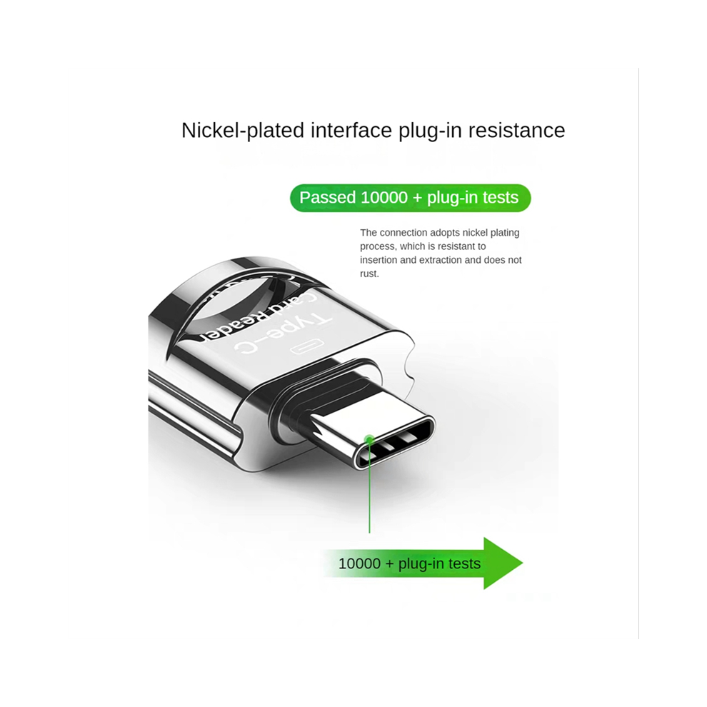 Tf Card Reader To Type-C Otg Adapter Memory To Usb C High Speed For Mo 4851282144960
