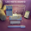 Note Board Creative LED Night Light USB Message Board Holiday Light wi 6