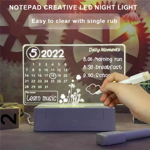 Note Board Creative LED Night Light USB Message Board Holiday Light wi 2