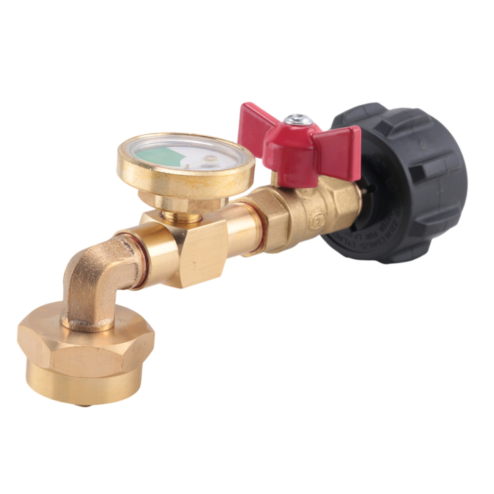 Propane Refill Adapter with Valve and Gauge, Fill 1 Lb Bottles From 20-image-OPC-PJQ68G8-NEW