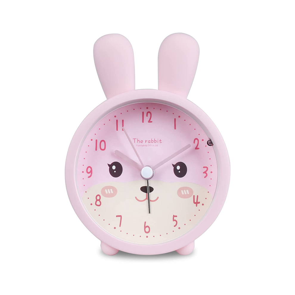 Children's Alarm Clock For Girls Without Ticking, Silent With St Light Typecat