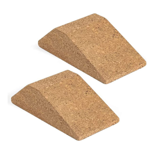 2 τεμάχια Cork Squat Wedge Block Αντιολισθητική Ράμπα Squat, Πλατφόρμα Squat για Hee