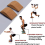 2 τεμάχια Cork Squat Wedge Block Αντιολισθητική Ράμπα Squat, Πλατφόρμα Squat για Hee 3
