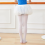 Calzini da danza in microfibra per bambine, in velluto, bianchi 7