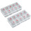 Nail Tip Box Empty Nail Tips Organizer Storage Fingernail Box Spaces S 1
