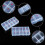 Nail Tip Box Empty Nail Tips Organizer Storage Fingernail Box Spaces S 6