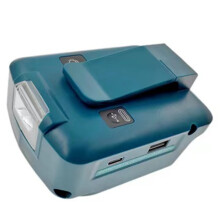 Battery Adapter for Ma-Kita 18V ADP05 with Belt Clip & USB Charger 12V