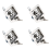 4Pack Stainless Steel Car Trailer Door Latch T-Handle Locking Trailer 4
