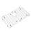 Kitchen Sink Grid Bottom Grid,Stainless Steel and Protectors for with 4