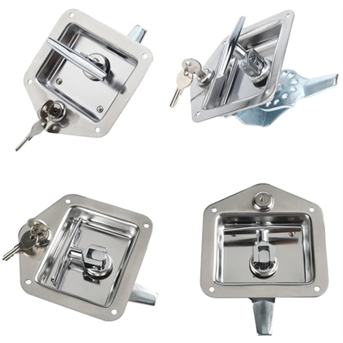 4Pack Stainless Steel Car Trailer Door Latch T-Handle Locking Trailer 2