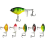 Ensemble de leurres de pêche Topwater Baits avec tracteur flottant à queue rotative P 4