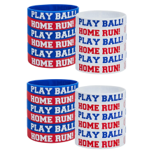 24 buc brățări din cauciuc siliconic de baseball brățară de baseball PLAY BALL H