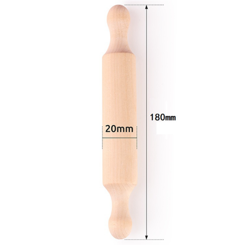 7In Wooden Mini Rolling Pin Long Kitchen Baking Small Dough for Childr 2