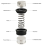 Tamper 51Mm, Dual 2 in 1 Leveler Distributor Adjustable Flat Spring Ta 8