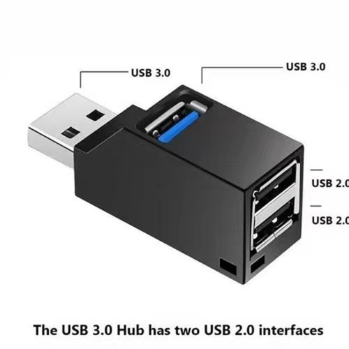 Bærbar Multi-Interface Hub Splitter USB3.0 High Speed Hub Hvid 2