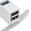 Bærbar Multi-Interface Hub Splitter USB3.0 High Speed Hub Hvid 7