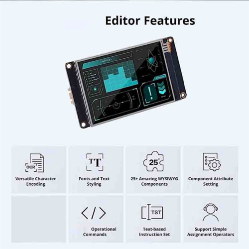 Οθόνη αφής LCD HMI NX4832K035 3,5 ιντσών με βελτιωμένη αντίσταση σειράς U 2