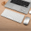 Wireless Bluetooth Keyboard Mouse Three Mode Keyboard Rechargeable Key 6