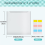 Scrapbook Paper Storage Organizer with 60 Sticky Index Tabs, 10 Pack P 8
