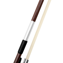 QA-18 Violin Bow 4/4 Brazilian Mahogany Pure Horsetail White Shell Sil