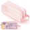 Grid Mesh Pencil Case 2 Compartment Pen Bag Clear Pencil Pouch Transpa 2