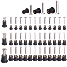 36 pares de tuercas de pozo de neopreno M5/M6 con tornillo de acero inoxidable de goma K