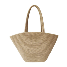 Fashion Retro Cotton Rope Woven Straw Bag Capacity High-End Sense Tote