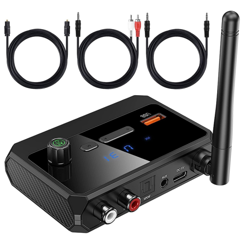 Bluetooth Adapter for Stereo Receiver - 5.3 Receiver, Wireless Audio H 1