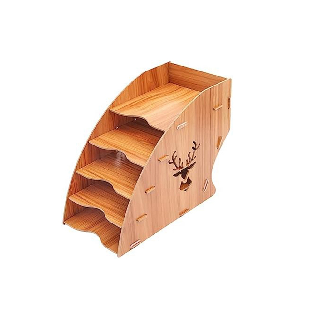 Wooden Invoice Bill Storage Rack Desktop Paper Organizer File Holder D-image-OPC-PJQ6C65-NEW