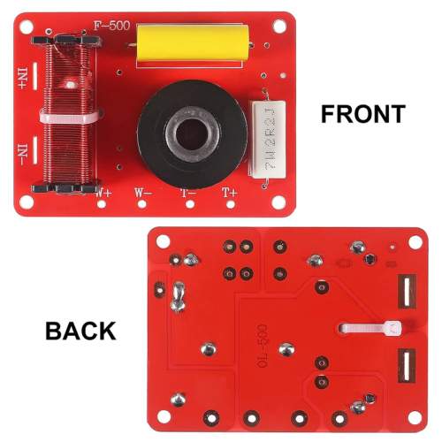 3Pcs 130W 2-Way Speaker System Audio Crossover Filters Frequency Distr 2
