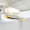 Ceramic Soap Dish with Drain, White Cute Animal Soap Dish for Shower B 4