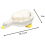 Ceramic Soap Dish with Drain, White Cute Animal Soap Dish for Shower B 7