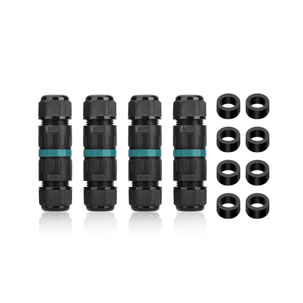 Photos - Other Electrical Equipment 4PCS 2 Way 3 Pole Junction Box IP68 Outdoor Waterproof Electrical Cabl