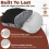 Ultralight Inflatable Camping Pillow with Soft Washable Cover, Compact 3