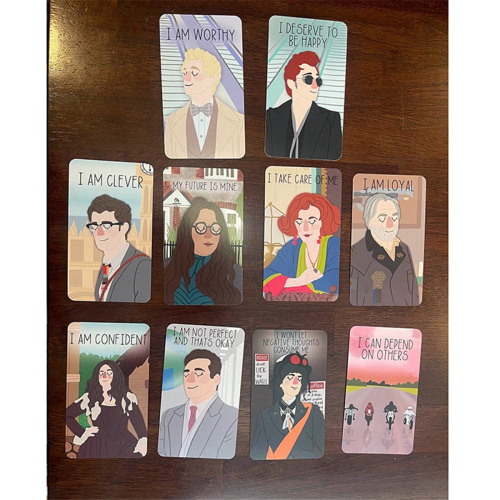 Good Omens Affirmation Deck, 20PCS Good Omens Affirmation Cards for Wo 2