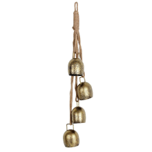 Campana de mano de metal vintage, campana de vaca, campana de Navidad, campana colgante de vaca