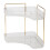 2 Tier Bathroom Counter Organizer, Multi-Function Corner Bathroom Orga 1