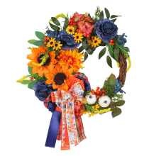Thanksgiving Day Wreath Artificial Flower Wreath Door Front Garland Fa