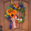 Thanksgiving Day Wreath Artificial Flower Wreath Door Front Garland Fa 6